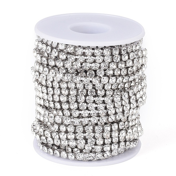 PandaHall 304 Stainless Steel Rhinestone Strass Chains, with Spool, Rhinestone Cup Chains, Unwelded, Stainless Steel Color, 4x4x4mm, about...
PandaHall 304 Stainless Steel Rhinestone Strass Chains, with Spool, Rhinestone Cup Chains, Unwelded, Stainless Steel Color, 4x4x4mm, about...