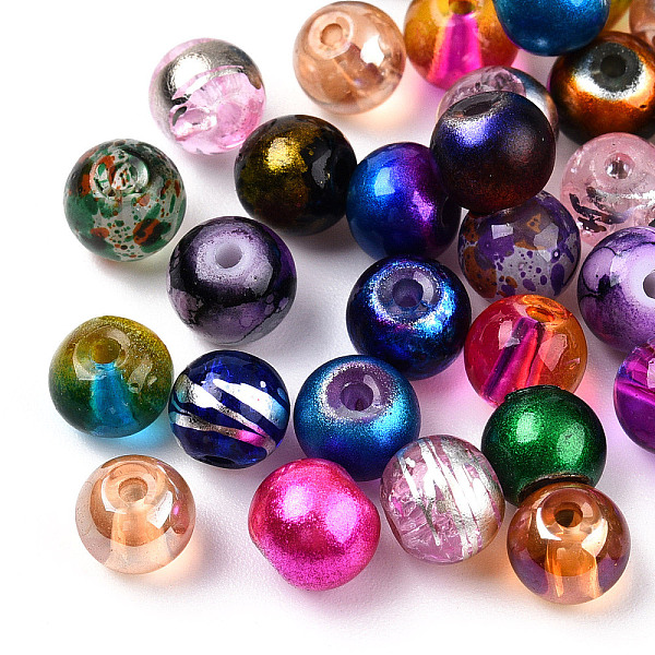 PandaHall Mixed Style & Mixed Color Round Spray Painted Glass Beads, 6mm, Hole: 1mm, about 200pcs/bag Glass Round Multicolor
PandaHall Mixed Style & Mixed Color Round Spray Painted Glass Beads, 6mm, Hole: 1mm, about 200pcs/bag Glass Round Multicolor