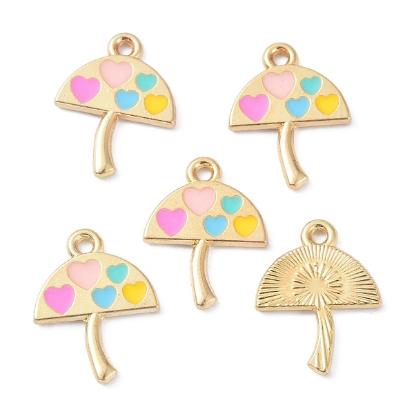PandaHall Umbrella with Heart Alloy Enamel Pendants, Golden, Mixed Color, 19x15x1.5mm, Hole: 1.6mm Alloy+Enamel Umbrella Multicolor
PandaHall Umbrella with Heart Alloy Enamel Pendants, Golden, Mixed Color, 19x15x1.5mm, Hole: 1.6mm Alloy+Enamel Umbrella Multicolor
