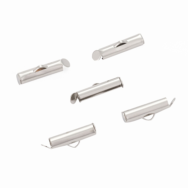 PandaHall Iron Slide On End Clasp Tubes, Cadmium Free & Lead Free, Slider End Caps, Platinum, 5.5x10x4mm, Hole: 1mm, 3mm Inner Diameter Iron
PandaHall Iron Slide On End Clasp Tubes, Cadmium Free & Lead Free, Slider End Caps, Platinum, 5.5x10x4mm, Hole: 1mm, 3mm Inner Diameter Iron
