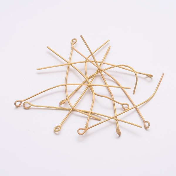 PandaHall Iron Eye Pin, Golden, 50x0.7mm, Hole: 2mm, about 5000pcs/1000g Iron
PandaHall Iron Eye Pin, Golden, 50x0.7mm, Hole: 2mm, about 5000pcs/1000g Iron