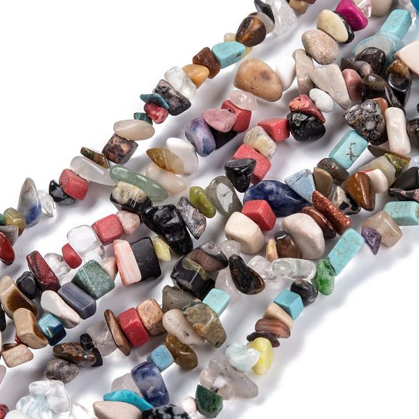 PandaHall Natural & Synthetic Mixed Gemstone Beads Strands, Chip, 3~16x3~8mm, Hole: 0.7mm, 32.28''(82cm) Mixed Stone Chip
PandaHall Natural & Synthetic Mixed Gemstone Beads Strands, Chip, 3~16x3~8mm, Hole: 0.7mm, 32.28''(82cm) Mixed Stone Chip