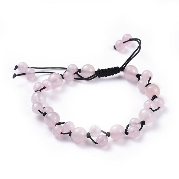 PandaHall Adjustable Nylon Cord Braided Bead Bracelets, with Natural Rose Quartz Beads, 2-1/8 inch~3-1/2 inch(5.4~8.8cm) Rose Quartz
PandaHall Adjustable Nylon Cord Braided Bead Bracelets, with Natural Rose Quartz Beads, 2-1/8 inch~3-1/2 inch(5.4~8.8cm) Rose Quartz