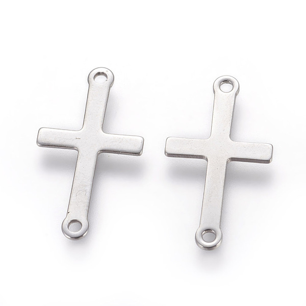 PandaHall 201 Stainless Steel Links connectors, Sideways Cross, Stainless Steel Color, 23x12.5x1.5mm, Hole: 1.4mm 201 Stainless Steel Cross
PandaHall 201 Stainless Steel Links connectors, Sideways Cross, Stainless Steel Color, 23x12.5x1.5mm, Hole: 1.4mm 201 Stainless Steel Cross