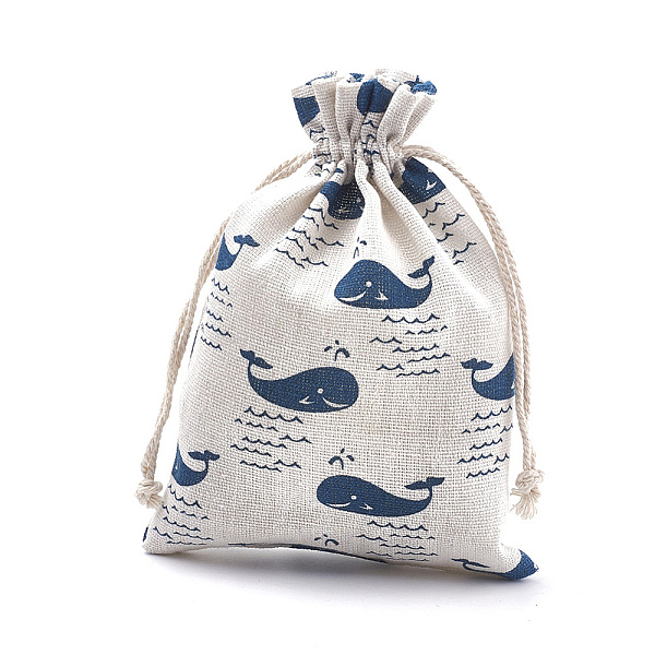 PandaHall Polycotton(Polyester Cotton) Packing Pouches Drawstring Bags, with Printed Whale Shape, Steel Blue, 18x13cm Polycotton Blue
PandaHall Polycotton(Polyester Cotton) Packing Pouches Drawstring Bags, with Printed Whale Shape, Steel Blue, 18x13cm Polycotton Blue