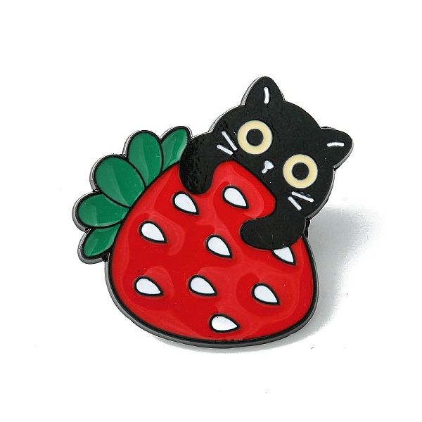 PandaHall Black Alloy Brooches, Cat Shape with Strawberry Enamel Pins, for Backpack Clothes, Black, 30x27.5x1.5mm Alloy+Enamel Strawberry...
PandaHall Black Alloy Brooches, Cat Shape with Strawberry Enamel Pins, for Backpack Clothes, Black, 30x27.5x1.5mm Alloy+Enamel Strawberry...