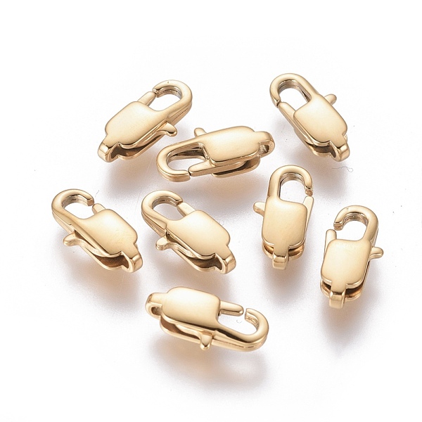 PandaHall Ion Plating(IP) 304 Stainless Steel Lobster Claw Clasps, Golden, 13x6x3mm, Hole: 1.4mm 304 Stainless Steel Others
PandaHall Ion Plating(IP) 304 Stainless Steel Lobster Claw Clasps, Golden, 13x6x3mm, Hole: 1.4mm 304 Stainless Steel Others