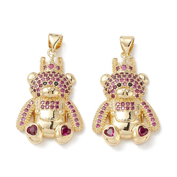 PandaHall Brass Micro Pave Cubic Zirconia Pendants, Real 16K Gold Plated, Bear Charms, Medium Violet Red, 28x18x5.5mm, Hole: 5x3mm...
PandaHall Brass Micro Pave Cubic Zirconia Pendants, Real 16K Gold Plated, Bear Charms, Medium Violet Red, 28x18x5.5mm, Hole: 5x3mm...