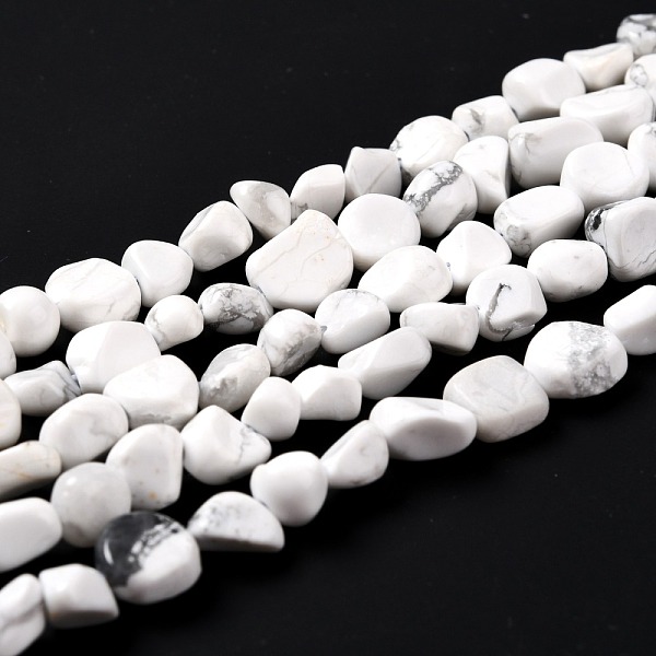 PandaHall Natural Howlite Beads Strands, Nuggets, Tumbled Stone, 5~8.5x5.5~7x3.5~4mm, Hole: 0.7mm, about 64pcs/strand, 16.34 inch(41.5cm)...
PandaHall Natural Howlite Beads Strands, Nuggets, Tumbled Stone, 5~8.5x5.5~7x3.5~4mm, Hole: 0.7mm, about 64pcs/strand, 16.34 inch(41.5cm)...