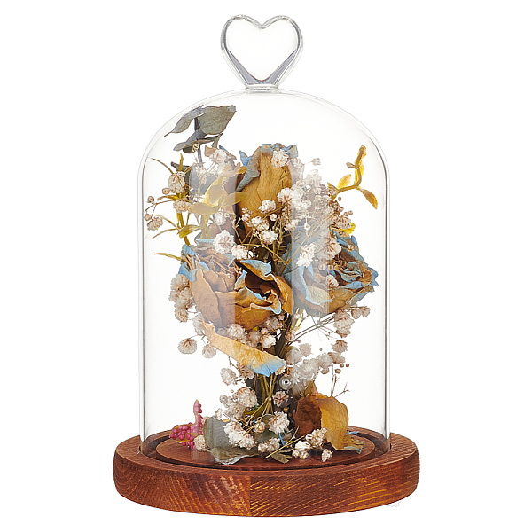 PandaHall Heart Glass Dome Cover, Decorative Display Case, Cloche Bell Jar Terrarium with Wood Base, Brown, 196mm Glass Arch Brown
PandaHall Heart Glass Dome Cover, Decorative Display Case, Cloche Bell Jar Terrarium with Wood Base, Brown, 196mm Glass Arch Brown