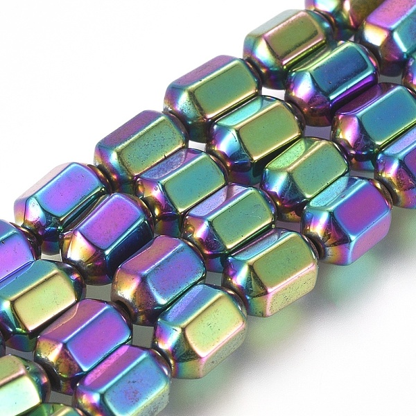 PandaHall Magnetic Synthetic Hematite Beads Strands, Vacuum Plating, Hexagonal Prisms, Multi-color Plated, 5.3x7.5mm, Hole: 1.2mm, about...
PandaHall Magnetic Synthetic Hematite Beads Strands, Vacuum Plating, Hexagonal Prisms, Multi-color Plated, 5.3x7.5mm, Hole: 1.2mm, about...