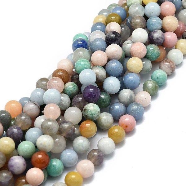 PandaHall Natural Mixed Gemstone Beads Strands, Natural Amazonite & Ang & Pink Opal & Myanmar Jade, Round, 10mm, Hole: 1mm, about...
PandaHall Natural Mixed Gemstone Beads Strands, Natural Amazonite & Ang & Pink Opal & Myanmar Jade, Round, 10mm, Hole: 1mm, about...