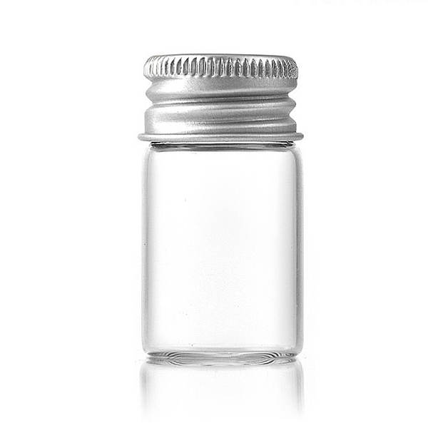 PandaHall Glass Bottles Bead Containers, Screw Top Bead Storage Tubes with Silver Color Plated Aluminum Cap, Column, Clear, 2.2x4cm...
PandaHall Glass Bottles Bead Containers, Screw Top Bead Storage Tubes with Silver Color Plated Aluminum Cap, Column, Clear, 2.2x4cm...