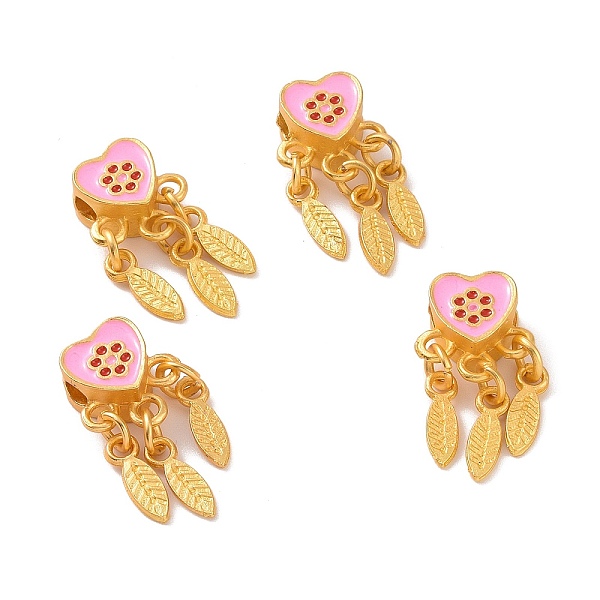 PandaHall Alloy Pendants, with Enamel, Heart and Feather, Matte Gold Color, Pink, 23mm, Hole: 3mm Alloy+Enamel Heart Pink
PandaHall Alloy Pendants, with Enamel, Heart and Feather, Matte Gold Color, Pink, 23mm, Hole: 3mm Alloy+Enamel Heart Pink