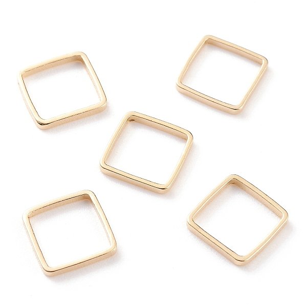 PandaHall Brass Linking Rings, Long-Lasting Plated, Square, Real 24K Gold Plated, 8x8x1mm, Inner Diameter: 7x7mm Brass Square
PandaHall Brass Linking Rings, Long-Lasting Plated, Square, Real 24K Gold Plated, 8x8x1mm, Inner Diameter: 7x7mm Brass Square
