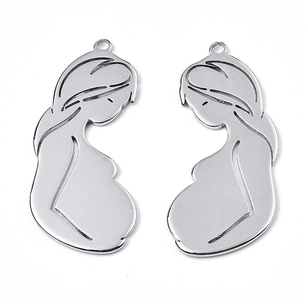 PandaHall 201 Stainless Steel Pendants, Pregnant Woman, Stainless Steel Color, 41x18x1mm, Hole: 2mm 201 Stainless Steel Human
PandaHall 201 Stainless Steel Pendants, Pregnant Woman, Stainless Steel Color, 41x18x1mm, Hole: 2mm 201 Stainless Steel Human
