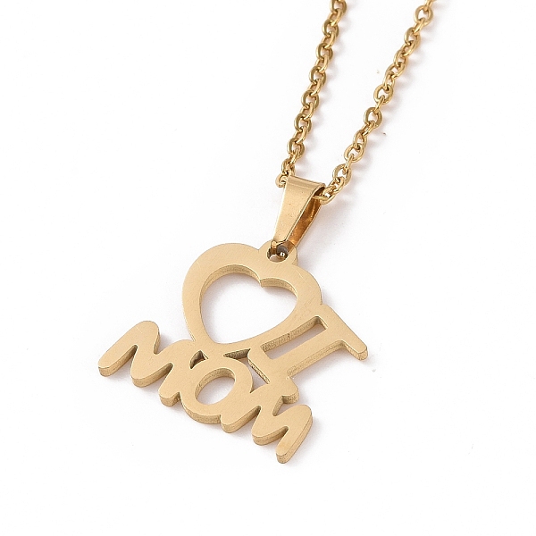 PandaHall 304 Stainless Steel Heart with Word I Love Mom Stud Earrings and Pendant Necklace Set, Jewelry Set for Mother's Day, Golden...
PandaHall 304 Stainless Steel Heart with Word I Love Mom Stud Earrings and Pendant Necklace Set, Jewelry Set for Mother's Day, Golden...