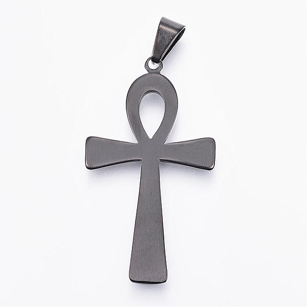 PandaHall 304 Stainless Steel Big Pendants, Ankh Cross, Easter, Gunmetal, 64x36x4.5mm, Hole: 6.5mm 304 Stainless Steel Cross
PandaHall 304 Stainless Steel Big Pendants, Ankh Cross, Easter, Gunmetal, 64x36x4.5mm, Hole: 6.5mm 304 Stainless Steel Cross