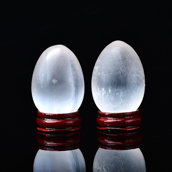 PandaHall Egg Natural Selenite Figurines, Reiki Energy Stone Display Decorations, for Home Feng Shui Ornament, WhiteSmoke, 28~30x40~45mm..., White
PandaHall Egg Natural Selenite Figurines, Reiki Energy Stone Display Decorations, for Home Feng Shui Ornament, WhiteSmoke, 28~30x40~45mm..., White