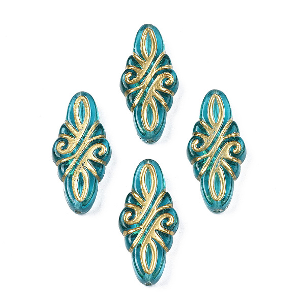 PandaHall Plating Acrylic Beads, Metal Enlaced, Oval, Dark Turquoise, 30x14x6mm, Hole: 1.2mm Acrylic Oval
PandaHall Plating Acrylic Beads, Metal Enlaced, Oval, Dark Turquoise, 30x14x6mm, Hole: 1.2mm Acrylic Oval