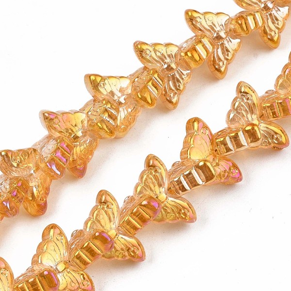 PandaHall Electroplate Glass Beads Strand, AB Color, Butterfly, Dark Orange, 7~8x14~15x5mm, Hole: 0.8mm, about 100pcs/strand, 22.05 inch~...
PandaHall Electroplate Glass Beads Strand, AB Color, Butterfly, Dark Orange, 7~8x14~15x5mm, Hole: 0.8mm, about 100pcs/strand, 22.05 inch~...