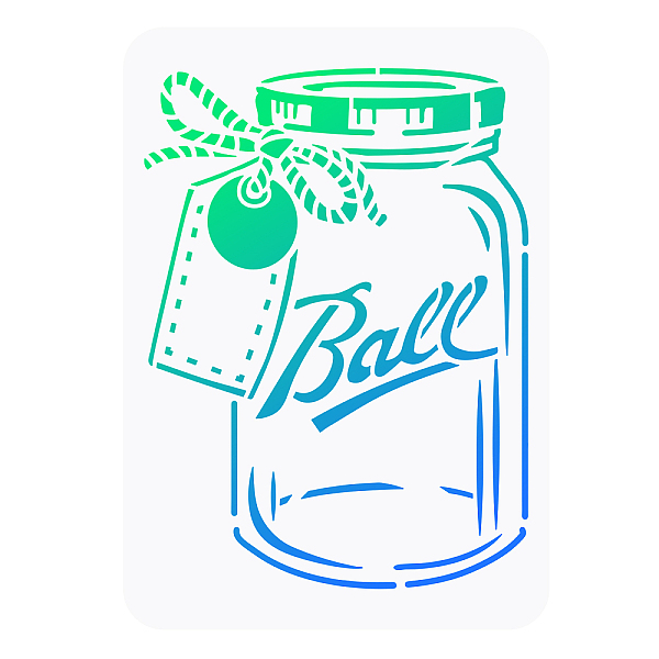 PandaHall FINGERINSPIRE Mason Jar Painting Stencil 29.7x21cm Hollow Out Drift Bottle Craft Stencil with Letter of "Ball", Reusable Bow Tie...
PandaHall FINGERINSPIRE Mason Jar Painting Stencil 29.7x21cm Hollow Out Drift Bottle Craft Stencil with Letter of "Ball", Reusable Bow Tie...