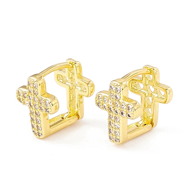 PandaHall Clear Cubic Zirconia Cross Hinged Reversible Hoop Earrings, Rack Plating Brass Jewelry for Women, Cadmium Free & Lead Free, Real... 
PandaHall Clear Cubic Zirconia Cross Hinged Reversible Hoop Earrings, Rack Plating Brass Jewelry for Women, Cadmium Free & Lead Free, Real...