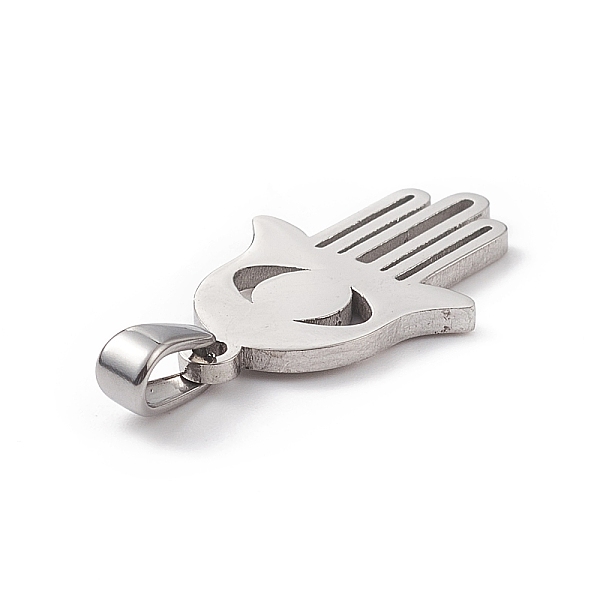PandaHall 304 Stainless Steel Pendants, Laser Cut, Hamsa Hand Charms, Stainless Steel Color, 21x14.5x1.5mm, Hole: 2.5x5mm 304 Stainless...
PandaHall 304 Stainless Steel Pendants, Laser Cut, Hamsa Hand Charms, Stainless Steel Color, 21x14.5x1.5mm, Hole: 2.5x5mm 304 Stainless...