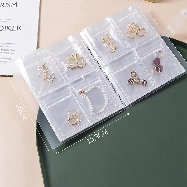 PandaHall 160 Pockets Transparent Jewelry Storage Book, with Zip Lock Bags, Jewelry Storage Organizer for Rings Necklaces Bracelets..., Clear
PandaHall 160 Pockets Transparent Jewelry Storage Book, with Zip Lock Bags, Jewelry Storage Organizer for Rings Necklaces Bracelets..., Clear