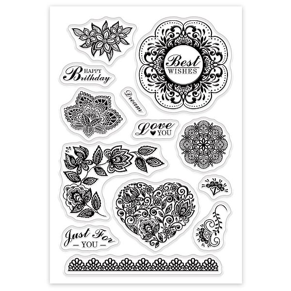 PandaHall PVC Plastic Stamps, for DIY Scrapbooking, Photo Album Decorative, Cards Making, Stamp Sheets, Flower Pattern, 16x11x0.3cm Plastic...
PandaHall PVC Plastic Stamps, for DIY Scrapbooking, Photo Album Decorative, Cards Making, Stamp Sheets, Flower Pattern, 16x11x0.3cm Plastic...