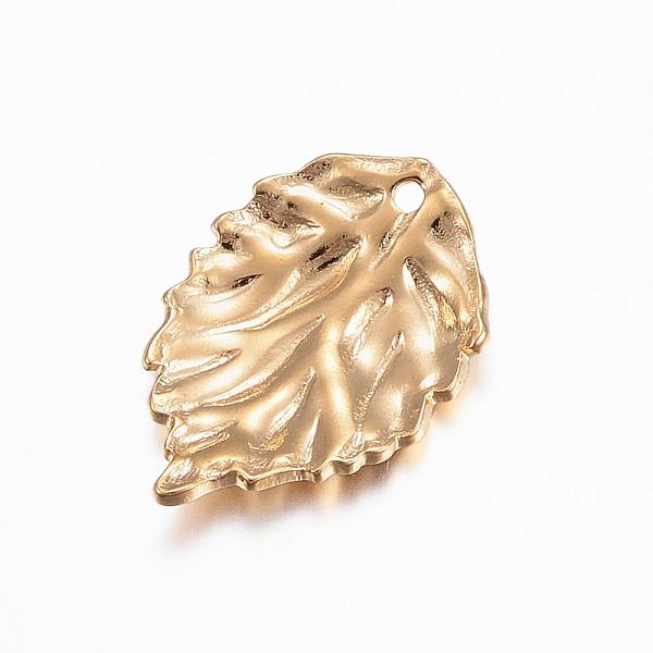 PandaHall 304 Stainless Steel Pendants, Leaf, Golden, 21.5x14.5x1mm, Hole: 1mm 304 Stainless Steel Leaf
PandaHall 304 Stainless Steel Pendants, Leaf, Golden, 21.5x14.5x1mm, Hole: 1mm 304 Stainless Steel Leaf