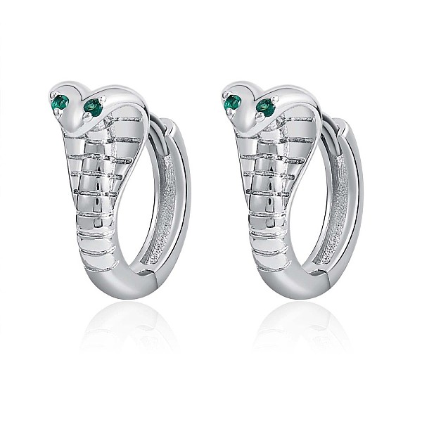 PandaHall Cubic Zirconia Snake Hinged Hoop Earrings, Platinum Plated Brass Jewelry for Women, Green, 15.5x16x5.8mm, Pin: 1.2mm Cubic...
PandaHall Cubic Zirconia Snake Hinged Hoop Earrings, Platinum Plated Brass Jewelry for Women, Green, 15.5x16x5.8mm, Pin: 1.2mm Cubic...