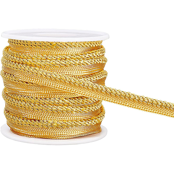PandaHall BENECREAT 10 Yard Metalic Gold Cord-edge Piping Trim 3/8 inch Inch Gold Flat Filigree Ribbon Braid for Dress Costume Sewing, Home...
PandaHall BENECREAT 10 Yard Metalic Gold Cord-edge Piping Trim 3/8 inch Inch Gold Flat Filigree Ribbon Braid for Dress Costume Sewing, Home...