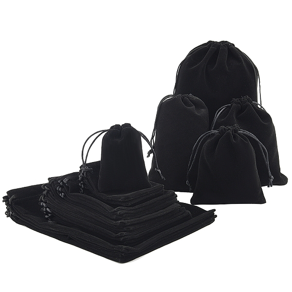 PandaHall Rectangle Velvet Pouches, Candy Gift Bags Christmas Party Wedding Favors Bags, Black, 25pcs/set Velvet Black
PandaHall Rectangle Velvet Pouches, Candy Gift Bags Christmas Party Wedding Favors Bags, Black, 25pcs/set Velvet Black