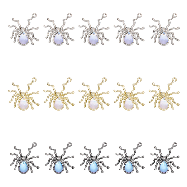 PandaHall CHGCRAFT 15Pcs 3 Colors Halloween Rack Plating Alloy Pendants, Spider Charm, with Lilac Resin Beads, Mixed Color, 30x27x5.8mm..., Purple
PandaHall CHGCRAFT 15Pcs 3 Colors Halloween Rack Plating Alloy Pendants, Spider Charm, with Lilac Resin Beads, Mixed Color, 30x27x5.8mm..., Purple