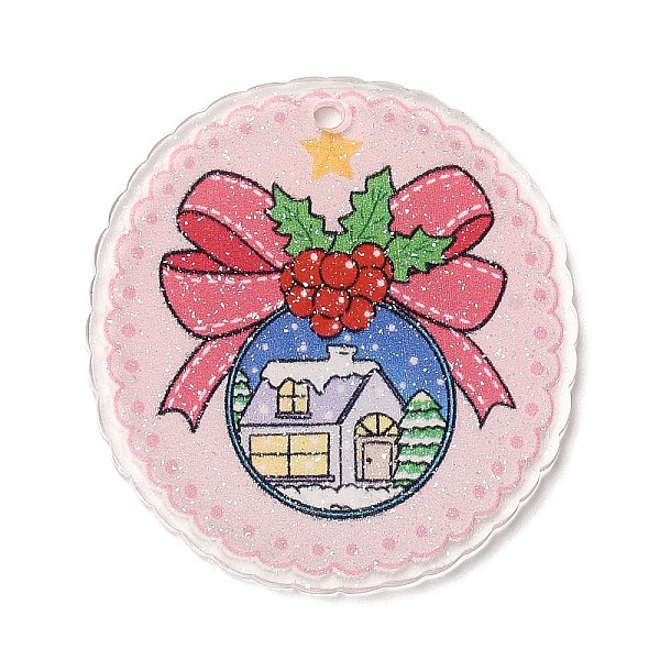 PandaHall Christmas Series Acrylic Pendants, Christmas Bell, 39.5x37x2.3mm, Hole: 2mm Acrylic Christmas Bell Pink
PandaHall Christmas Series Acrylic Pendants, Christmas Bell, 39.5x37x2.3mm, Hole: 2mm Acrylic Christmas Bell Pink