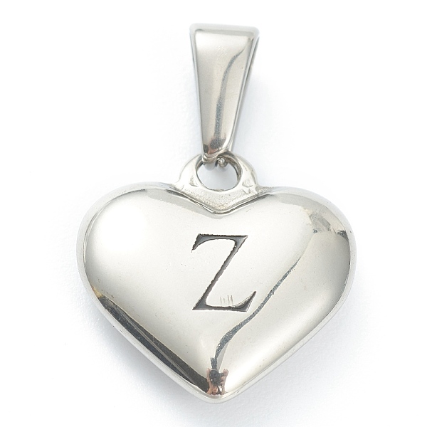 PandaHall 304 Stainless Steel Pendants, Heart with Black Letter, Stainless Steel Color, Letter.Z, 16x16x4.5mm, Hole: 7x3mm 304 Stainless...
PandaHall 304 Stainless Steel Pendants, Heart with Black Letter, Stainless Steel Color, Letter.Z, 16x16x4.5mm, Hole: 7x3mm 304 Stainless...