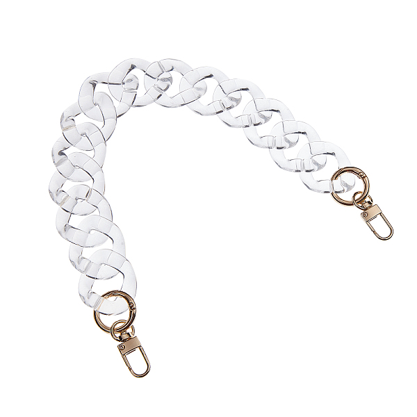 PandaHall Resin Bag Handles, with Alloy Spring Gate Rings and Clasps, for Bag Straps Replacement Accessories, Clear, 41.3cm Resin Clear
PandaHall Resin Bag Handles, with Alloy Spring Gate Rings and Clasps, for Bag Straps Replacement Accessories, Clear, 41.3cm Resin Clear