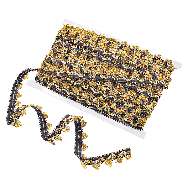 PandaHall BENECREAT 21 Yards Metallic Lace Trim Polyester Braided Ribbon 3/4 inch Gimp Fringe Trim Tassel Upholstery Trim with Crown..., Black
PandaHall BENECREAT 21 Yards Metallic Lace Trim Polyester Braided Ribbon 3/4 inch Gimp Fringe Trim Tassel Upholstery Trim with Crown..., Black