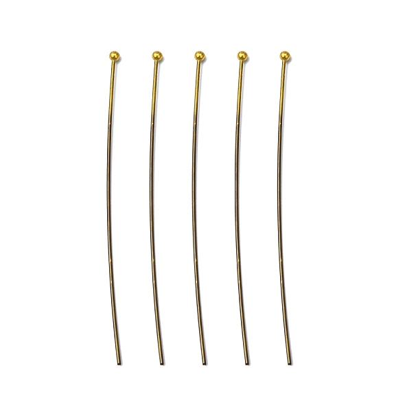 PandaHall Brass Ball Head Pins, Antique Bronze, Size: about 0.7mm thick(21 Gauge), 60mm long, Head: 1.8mm Brass
PandaHall Brass Ball Head Pins, Antique Bronze, Size: about 0.7mm thick(21 Gauge), 60mm long, Head: 1.8mm Brass