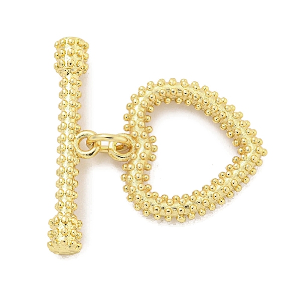 PandaHall Rack Plating Brass Toggle Clasps, Long-Lasting Plated, Lead Free & Cadmium Free, Heart, Real 18K Gold Plated, 23.5mm long, bar...
PandaHall Rack Plating Brass Toggle Clasps, Long-Lasting Plated, Lead Free & Cadmium Free, Heart, Real 18K Gold Plated, 23.5mm long, bar...