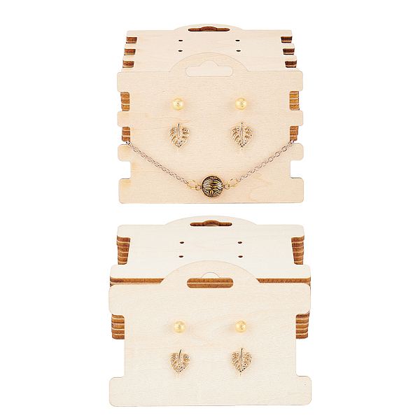 PandaHall FINGERINSPIRE 24 pcs Wooden Earring Display Cards with Hanging Hole 2 Style 4 Holes Ear Studs Display Cards Rectangle Bracelets...
PandaHall FINGERINSPIRE 24 pcs Wooden Earring Display Cards with Hanging Hole 2 Style 4 Holes Ear Studs Display Cards Rectangle Bracelets...
