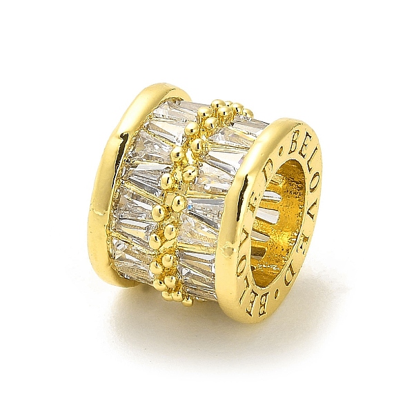 PandaHall Rack Plating Brass Micro Pave Cubic Zirconia Beads, Long-Lasting Plated, Lead Free & Cadmium Free, Column, Real 18K Gold Plated..., Clear
PandaHall Rack Plating Brass Micro Pave Cubic Zirconia Beads, Long-Lasting Plated, Lead Free & Cadmium Free, Column, Real 18K Gold Plated..., Clear
