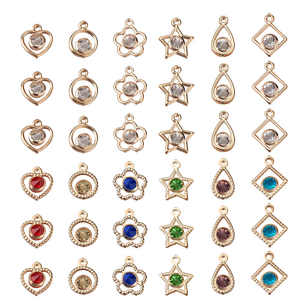 PandaHall Alloy Rhinestone Pendants, Light Gold, 96pcs/box Acrylic+Rhinestone Heart Clear
PandaHall Alloy Rhinestone Pendants, Light Gold, 96pcs/box Acrylic+Rhinestone Heart Clear