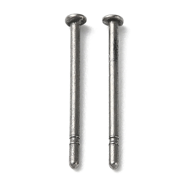 PandaHall Titanium Stud Earring Findings, Screw Earring Pins, Platinum, 12x1.7mm, Pin: 0.7mm Titanium
PandaHall Titanium Stud Earring Findings, Screw Earring Pins, Platinum, 12x1.7mm, Pin: 0.7mm Titanium