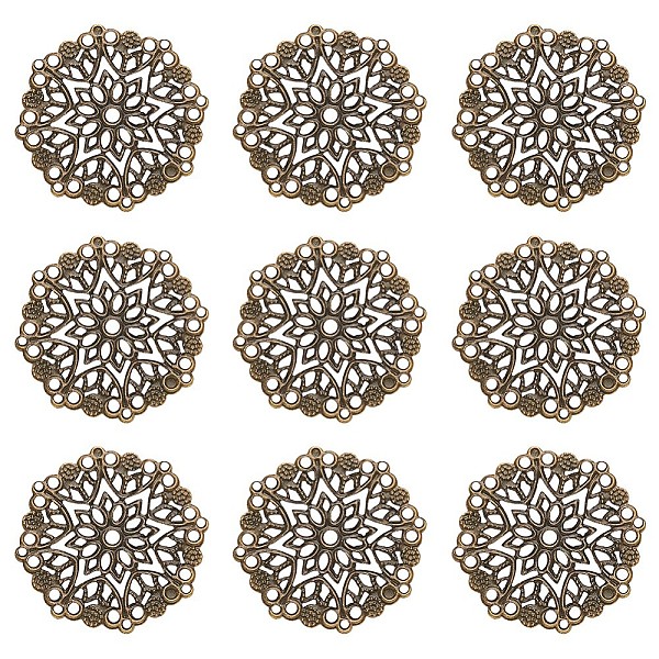 PandaHall Iron Filigree Joiners Links, Flat Round, Antique Bronze, 35.5x0.7mm, Hole: 1.4mm Iron Flat Round
PandaHall Iron Filigree Joiners Links, Flat Round, Antique Bronze, 35.5x0.7mm, Hole: 1.4mm Iron Flat Round