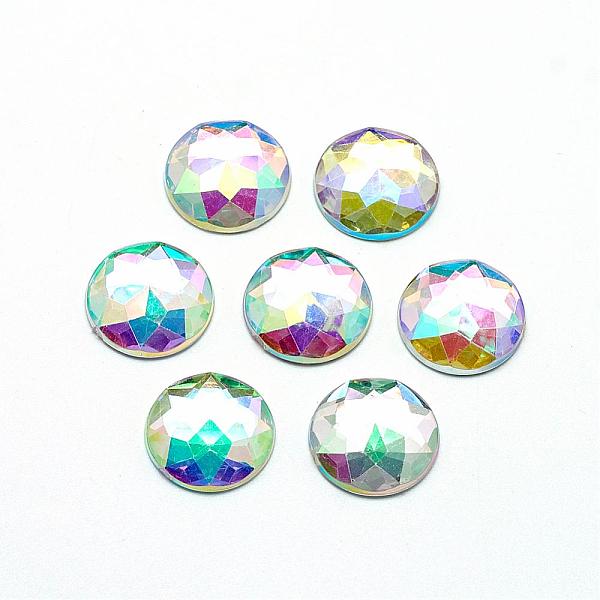 PandaHall Acrylic Rhinestone Flat Back Cabochons, Faceted, Bottom Silver Plated, AB Color, Half Round/Dome, White, 18x5.5~6mm Acrylic...
PandaHall Acrylic Rhinestone Flat Back Cabochons, Faceted, Bottom Silver Plated, AB Color, Half Round/Dome, White, 18x5.5~6mm Acrylic...