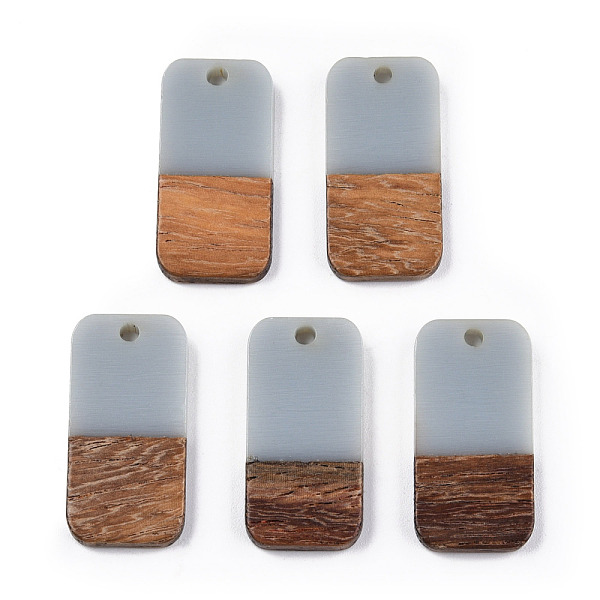 PandaHall Resin & Walnut Wood Pendants, Rectangle, Light Grey, 26.5x13x3~4mm, Hole: 1.8mm Resin+Wood Rectangle Gray
PandaHall Resin & Walnut Wood Pendants, Rectangle, Light Grey, 26.5x13x3~4mm, Hole: 1.8mm Resin+Wood Rectangle Gray