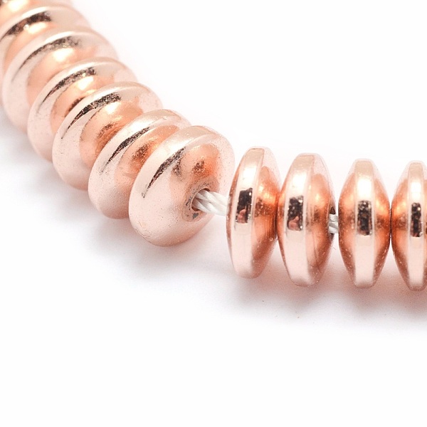 PandaHall Electroplate Non-magnetic Synthetic Hematite Beads Strands, Grade AA, Long-Lasting Plated, Rondelle, Light Rose Gold Plated, 6x3mm...
PandaHall Electroplate Non-magnetic Synthetic Hematite Beads Strands, Grade AA, Long-Lasting Plated, Rondelle, Light Rose Gold Plated, 6x3mm...