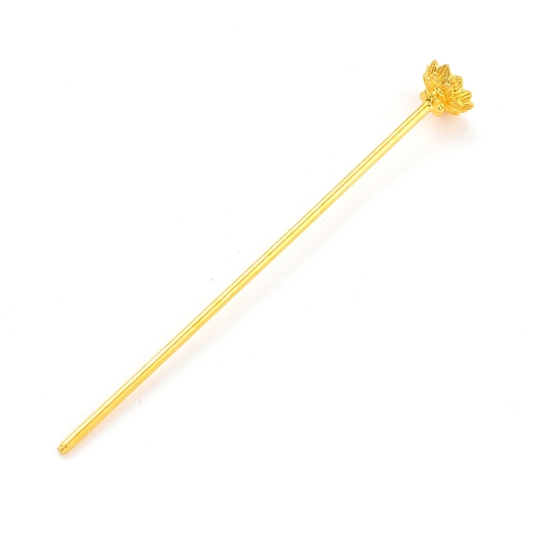 PandaHall Alloy Hair Stick Findings, Vintage Decorative for Hair Diy Accessory, Flower, Golden, 125x14.5mm, Tray: 11mm, Pin: 2.5mm Alloy
PandaHall Alloy Hair Stick Findings, Vintage Decorative for Hair Diy Accessory, Flower, Golden, 125x14.5mm, Tray: 11mm, Pin: 2.5mm Alloy